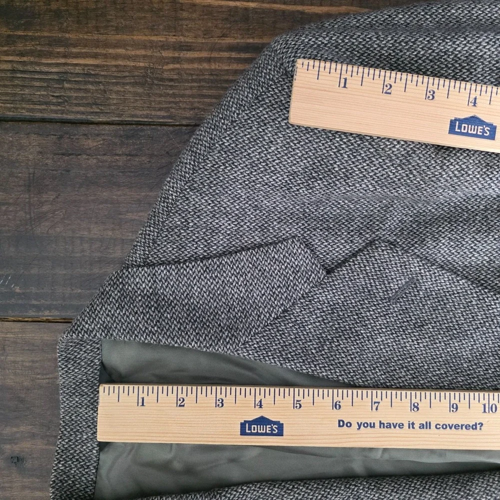 Cambridge Classics Men's Tweed Sport Coat Blazer Gray Herringbone Wool Size 40R‎